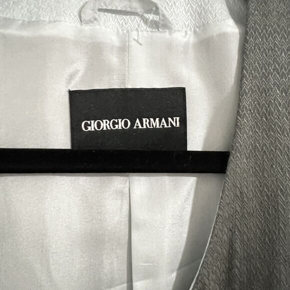 Giorgio Armani Jacket Womens 42 Blazer Braided Tie Closure Italy Luxury Designer - Picture 2 of 7